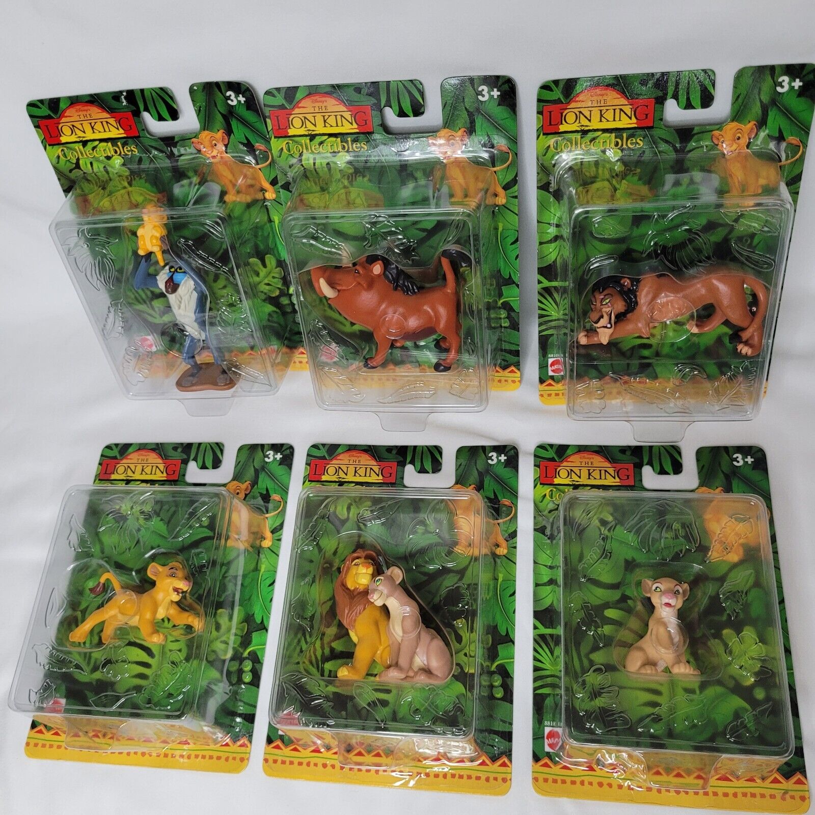 Vintage Disney\'s The Lion King Collectibles Complete Set Mattel New 2001