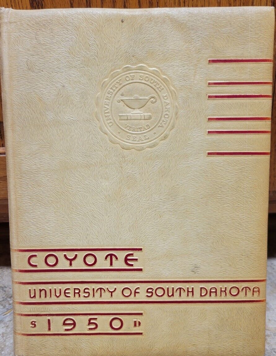 Vtg 1950 University of South Dakota Yearbook Annual The Coyote Sports Queens