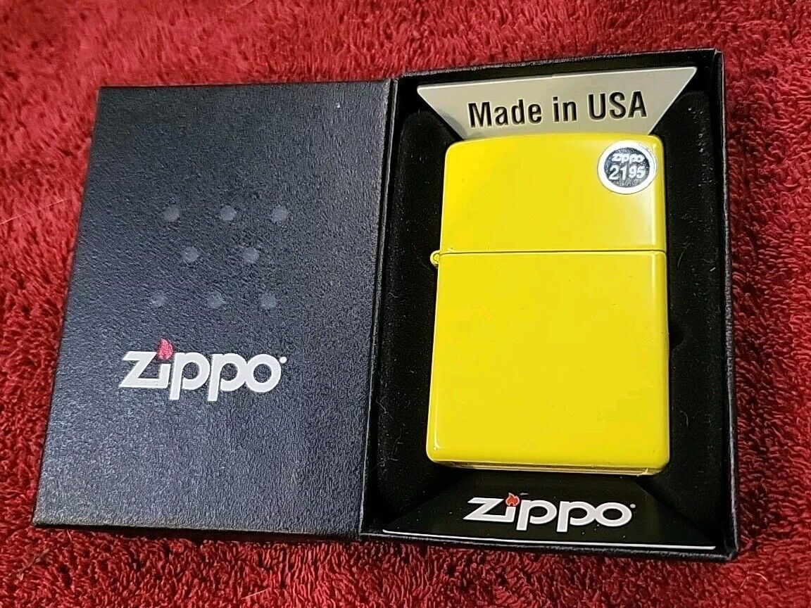 2012 Zippo 24839 Yellow Lemon Matte Lighter NEW IN BOX
