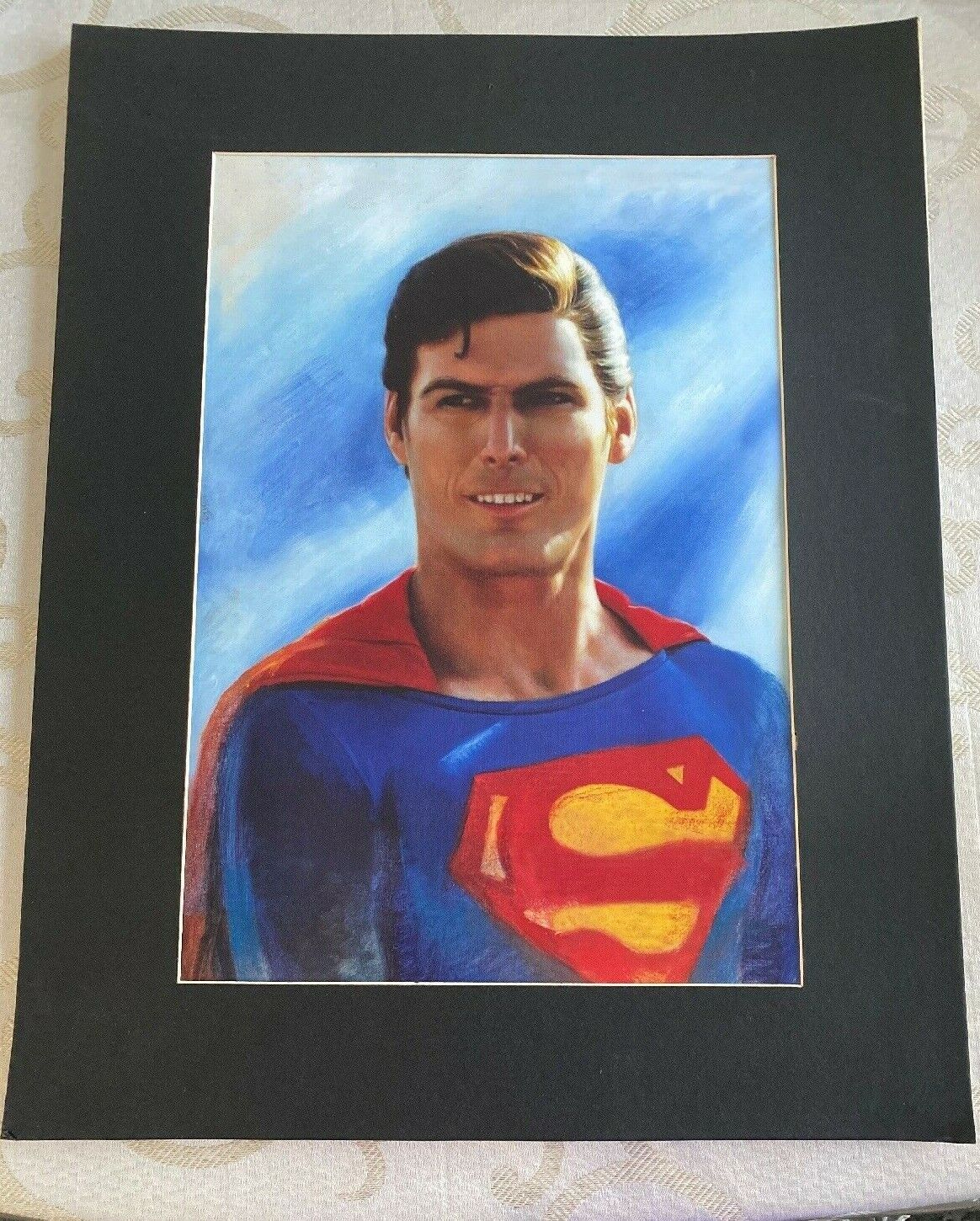 DC COMICS SUPERMAN 16 X 20 MATTED PAPER PHOTO