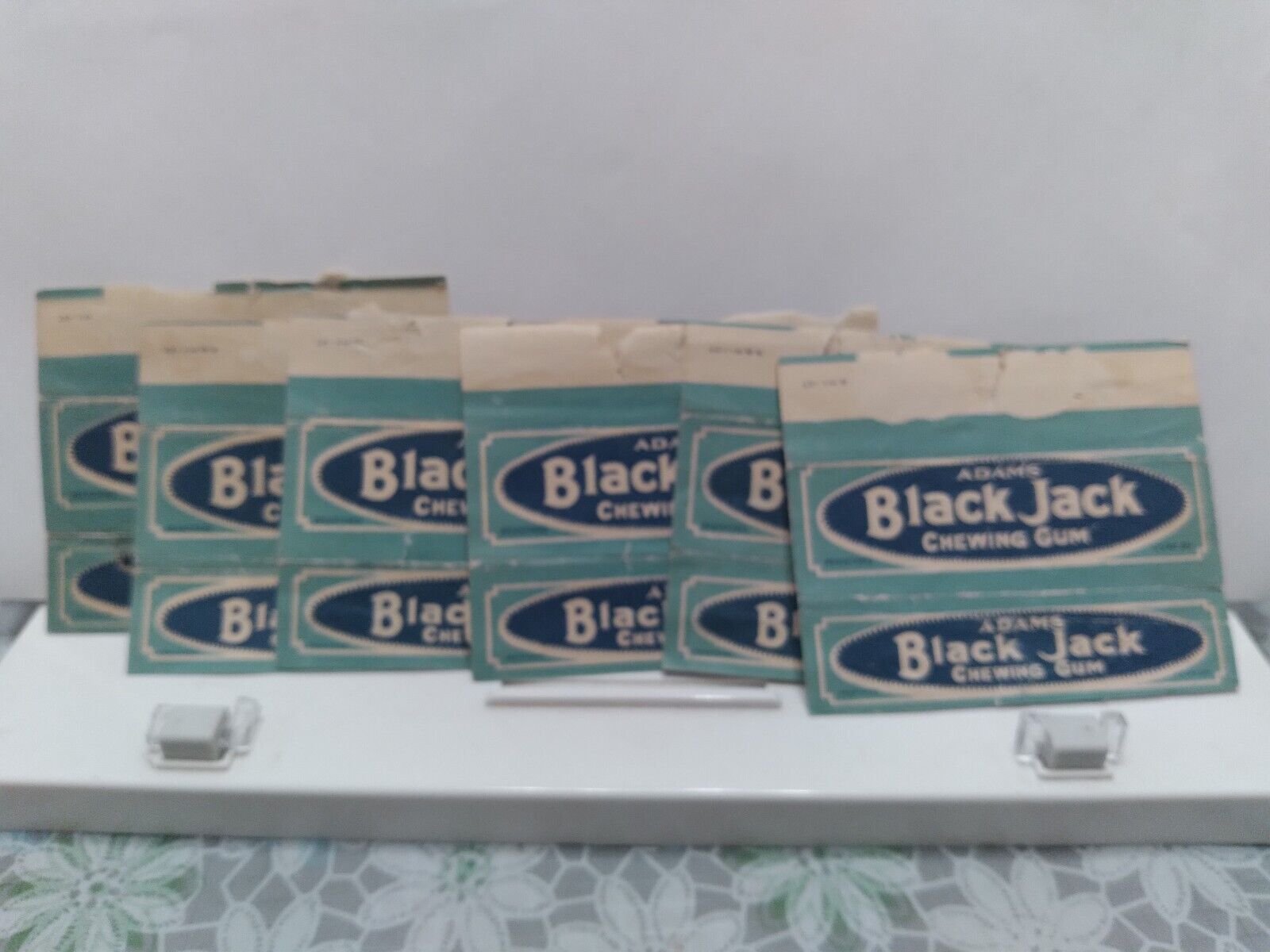 Vtg 1927 American Chicle Chewing Gum  Six 6 Wrappers Adams Black Jack (S&W-1-27)