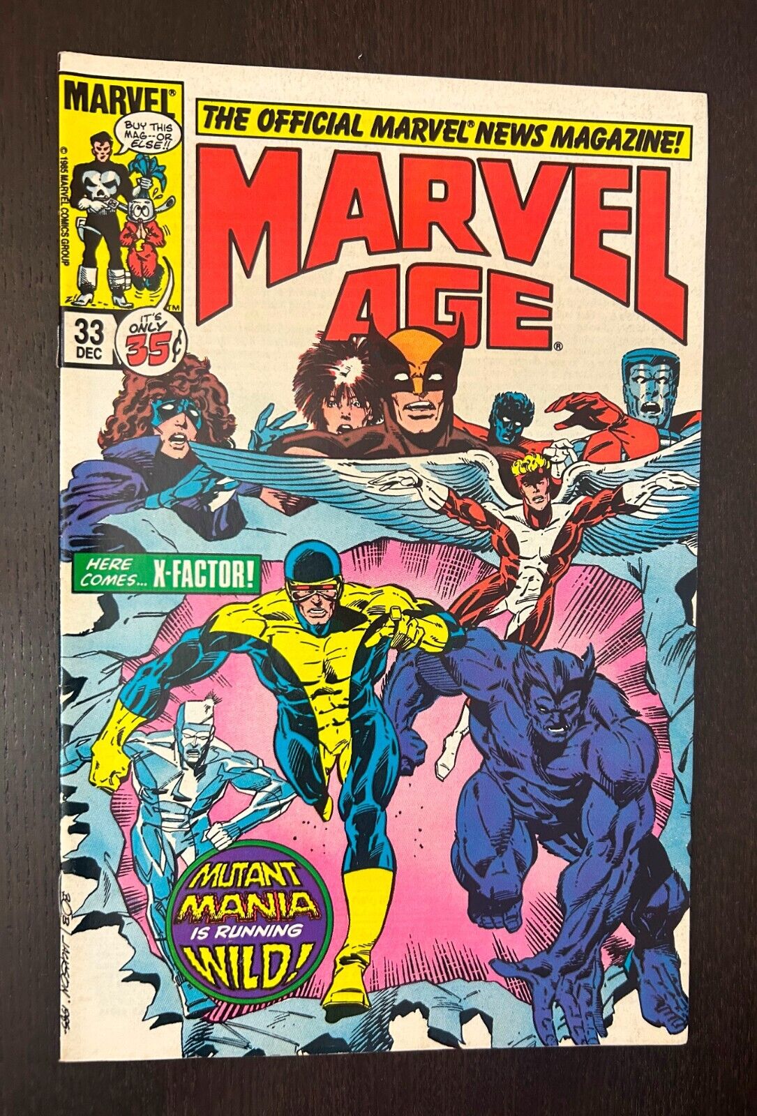 MARVEL AGE #33 (Marvel Comics 1985) -- Wolverine X-Factor -- VF/NM