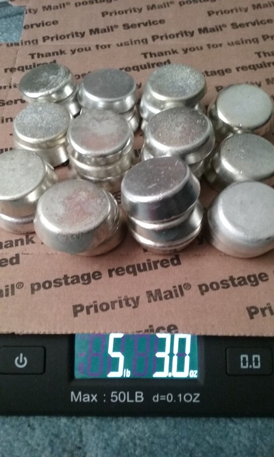5 Pounds PEWTER Ingots - Recycled - 90%+ Tin - Ready to Use