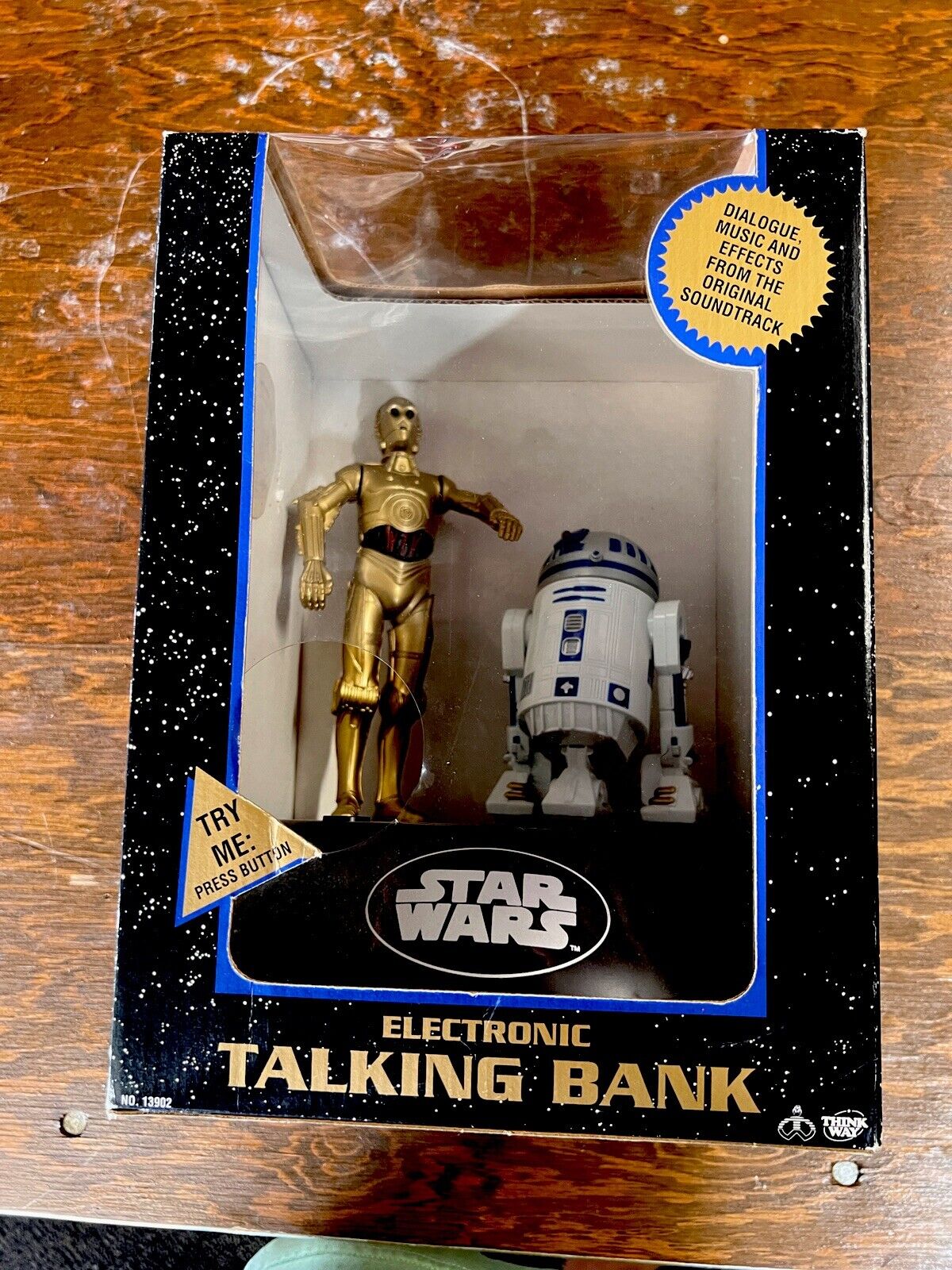 Vintage 1995 Star Wars Talking Bank C3PO R2D2 Thinkway Toys