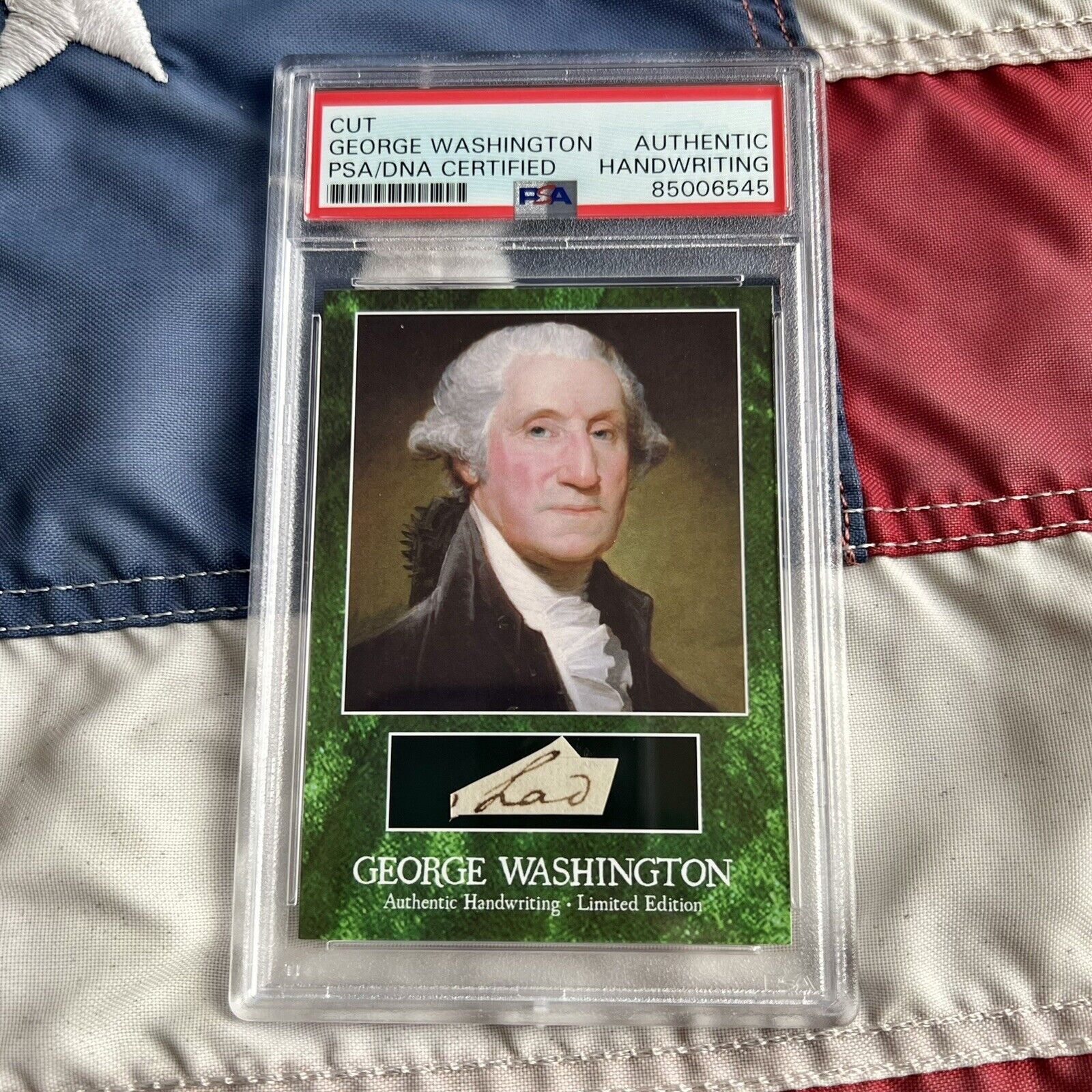 George Washington Handwritten Word Removed From an Autograph Letter Signed