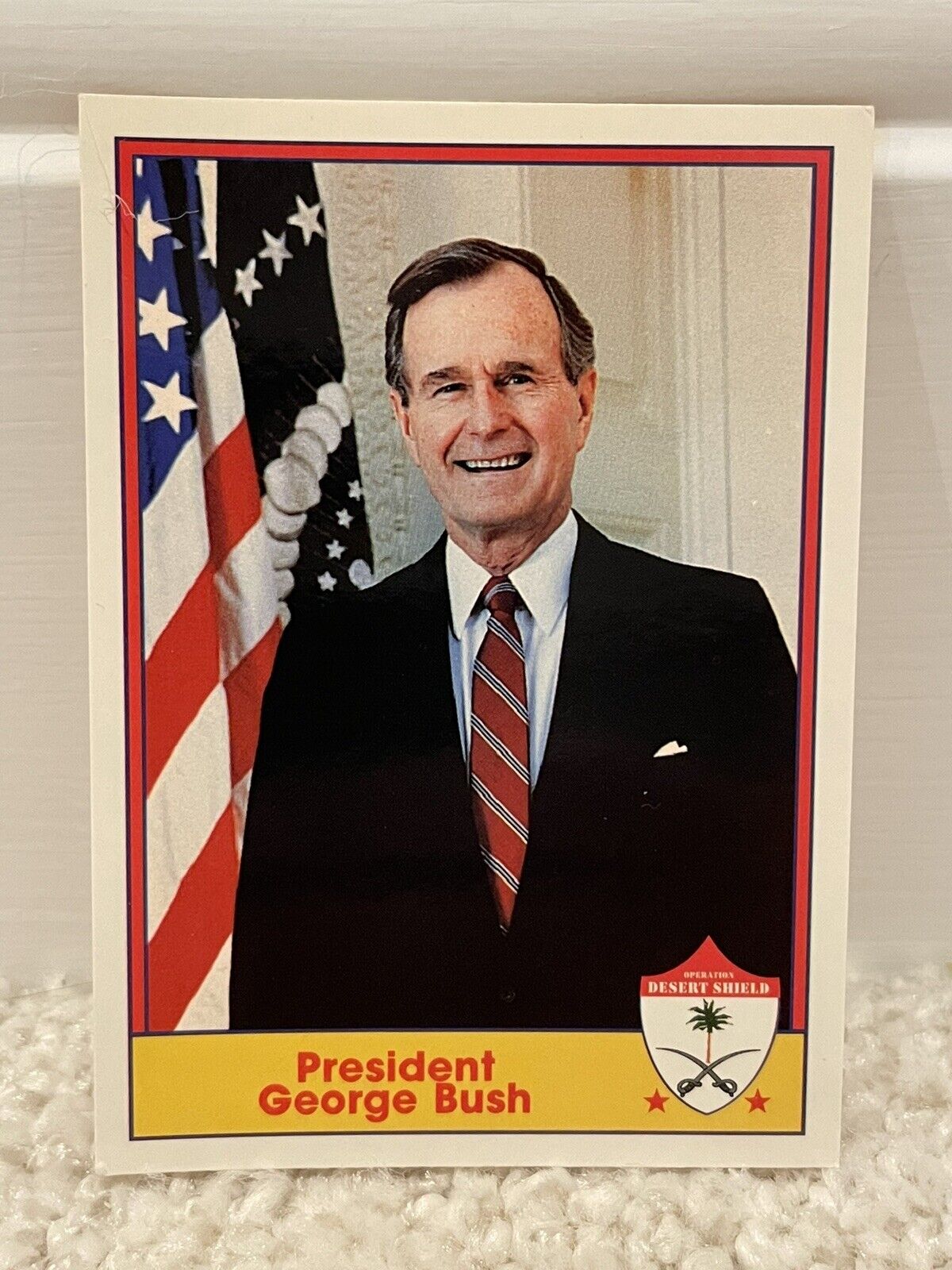 President George Bush Desert Storm Trading Cards #1 NM