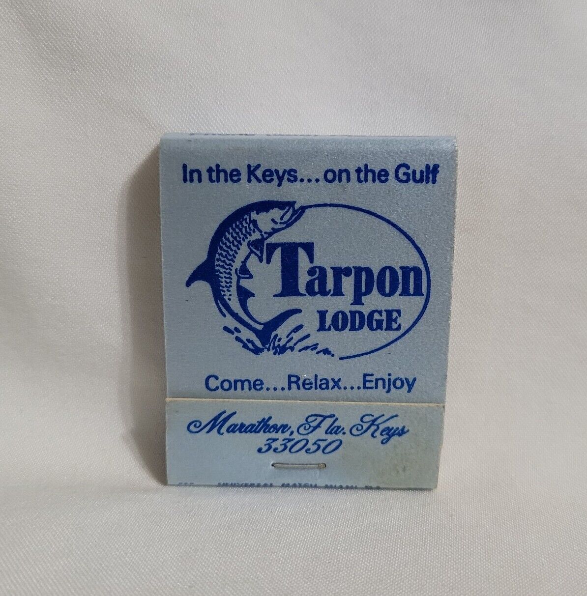 Vintage Tarpon Lodge Resort Matchbook Marathon Florida Keys Advertising Full