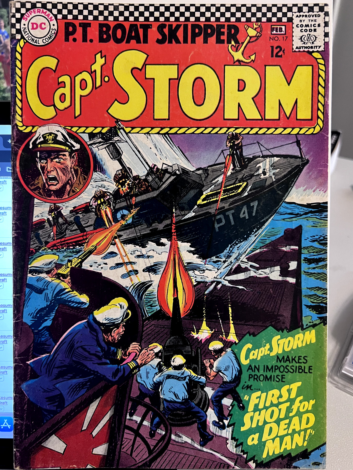 Capt. Storm #17 GD/VG First Shot for a Dead Man