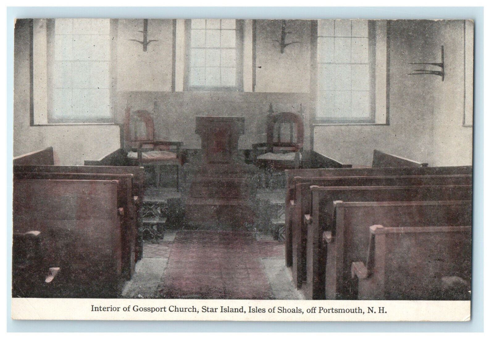 c1920s Gossport Church Star Island Portsmouth New Hampshire NH Unposted Postcard