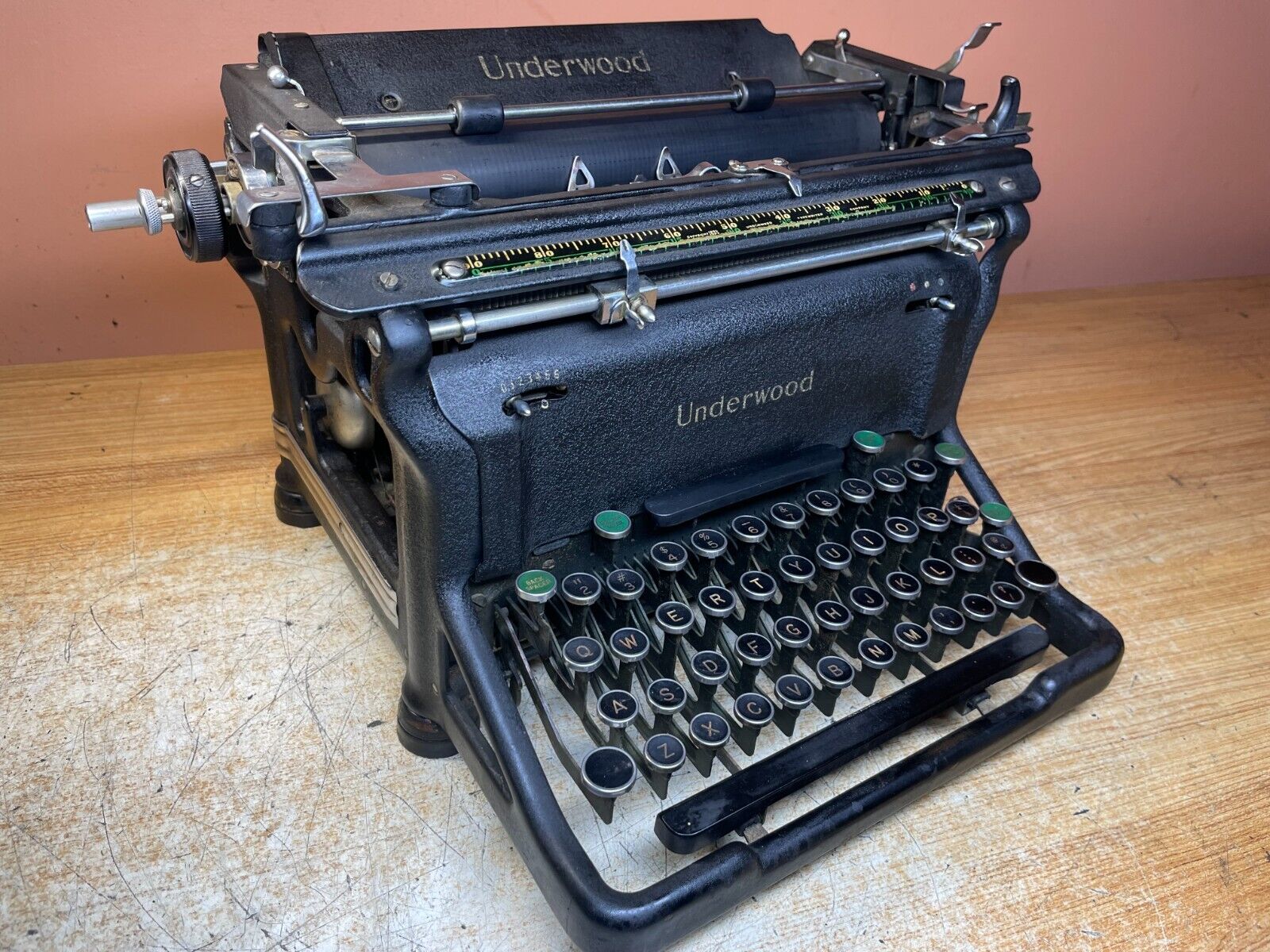 1940 Underwood S Model Working Vintage Desktop Typewriter w New Ink
