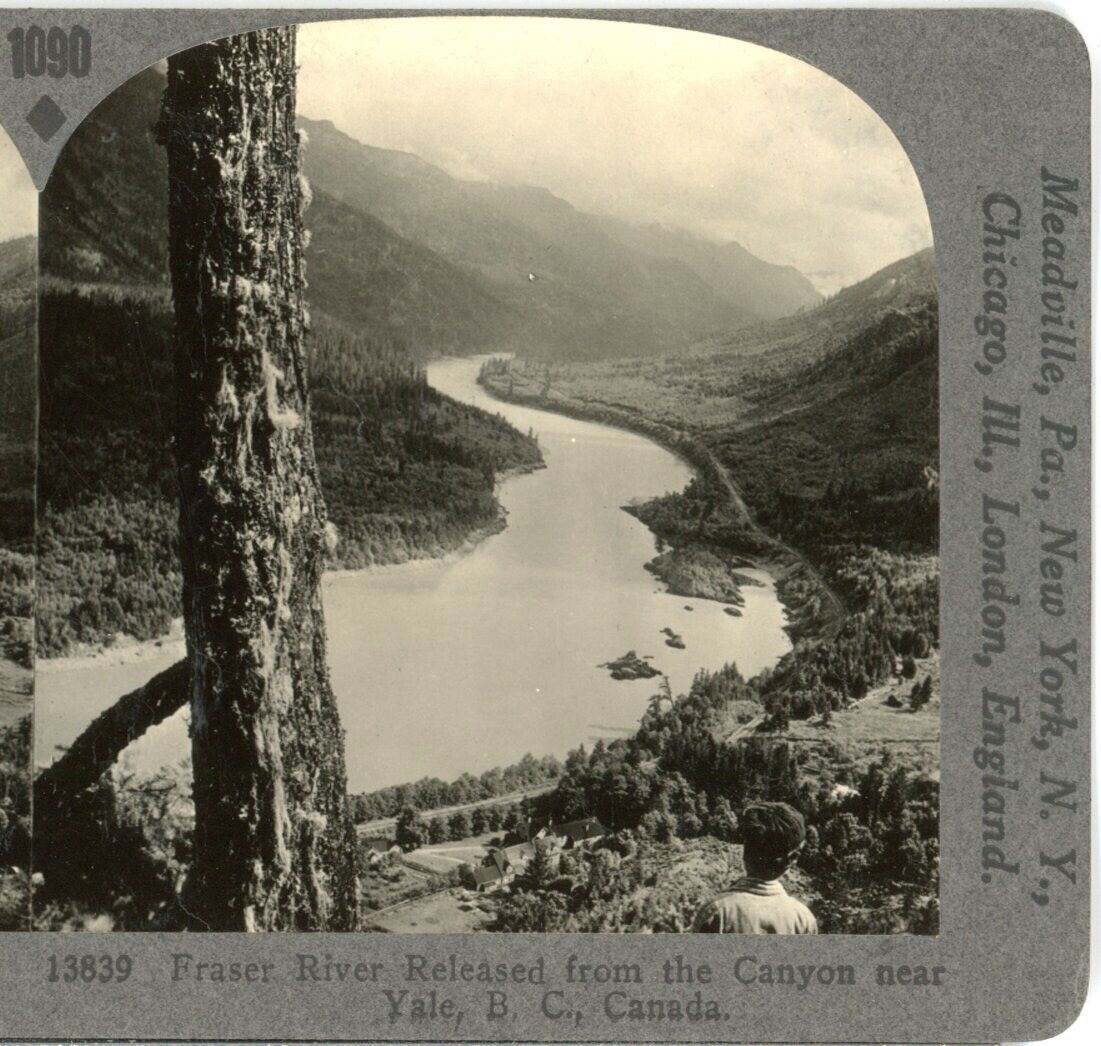 CANADA, Fraser River Near Yale, B.C.--Keystone Stereoview Rare1200 Set#1090