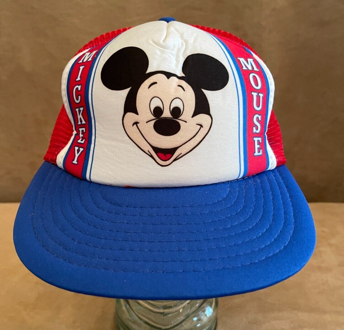 1982 NEW Mickey Mouse Vintage Walt Disney World Mesh Cap SNAPBACK BROKEN Trucker