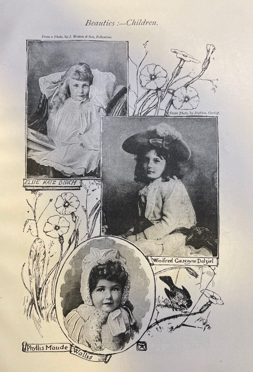 1893 Photographs of English Child Beauties