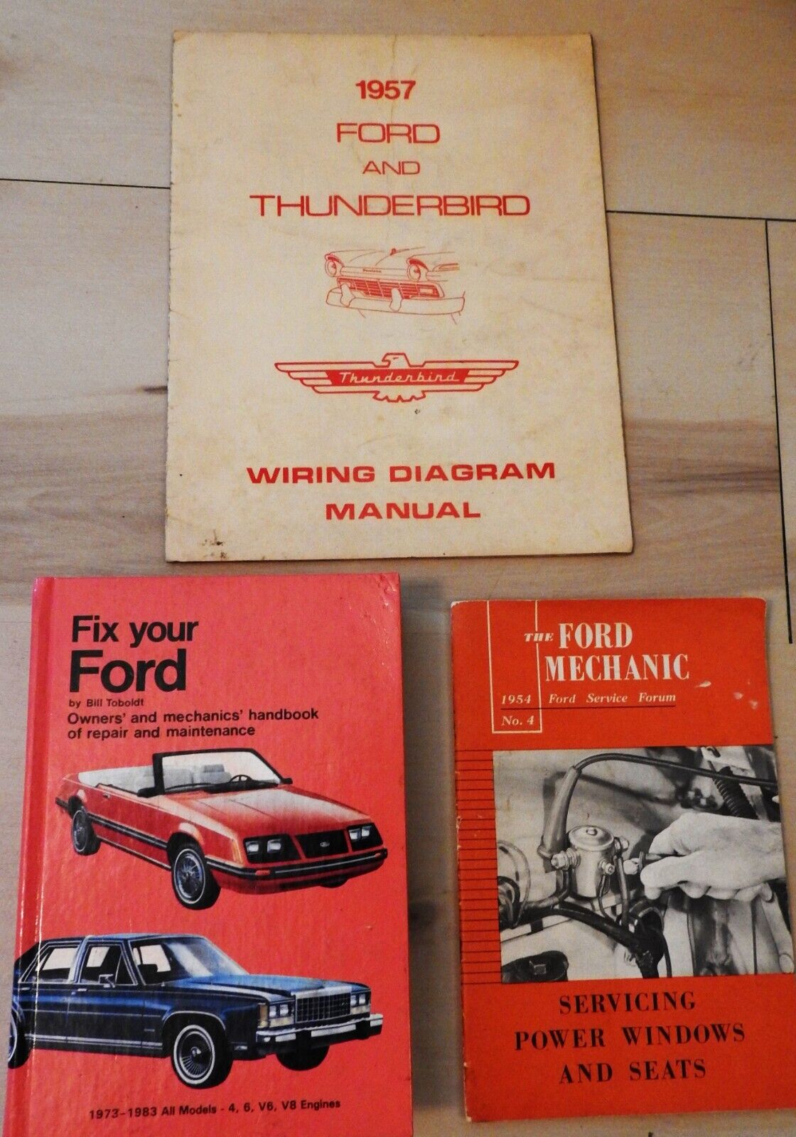 1957 Ford & Thunderbird Wiring Diagram Manual + FIX your FORD + FORD MECHANIC