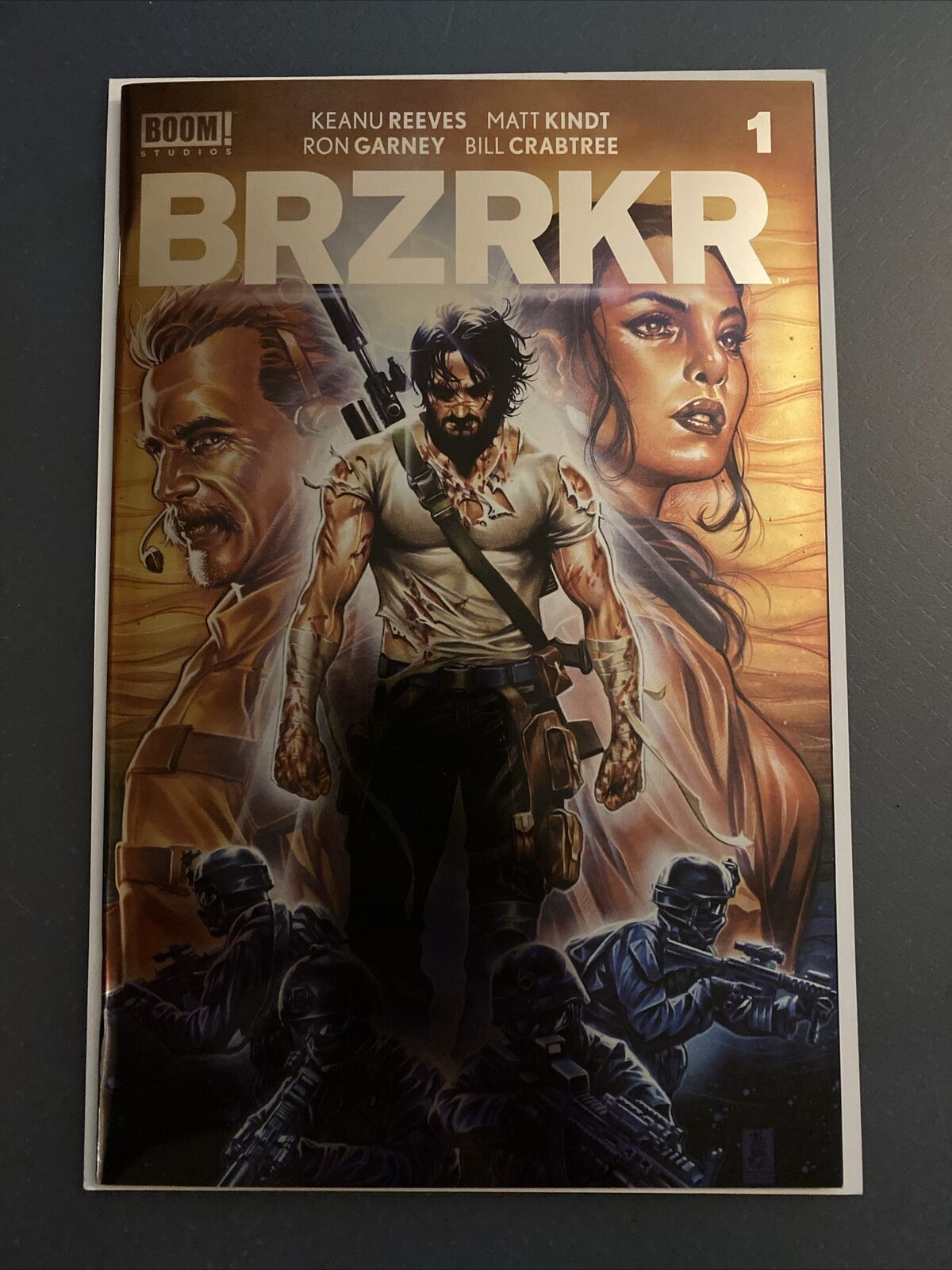 BRZRKR #1 (Boom Studios Comics 2021) 1st First Printing Brooks FOIL VARIANT