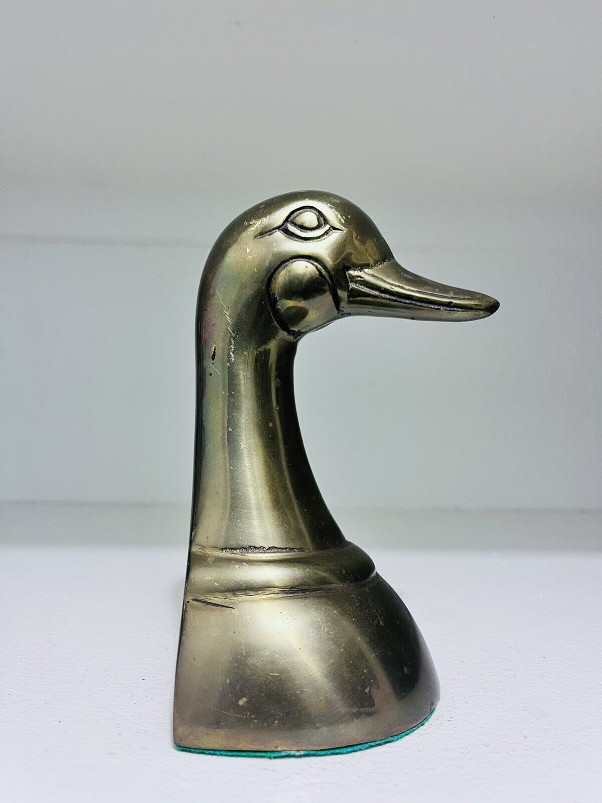 Solid Brass Duck Head Book End (2 Piece )