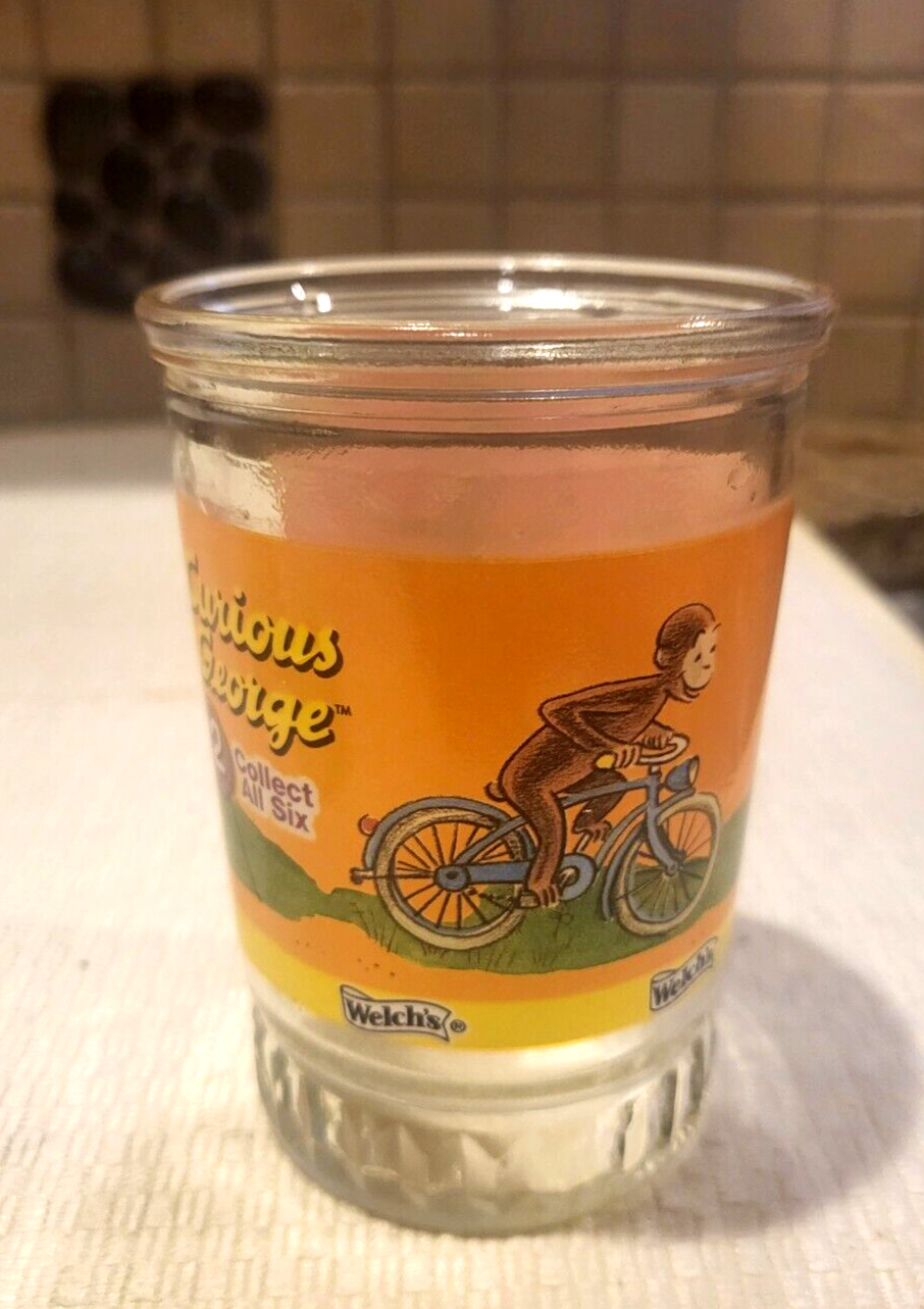 Vintage Curious George Welch\'s Jelly Jar Glass #2