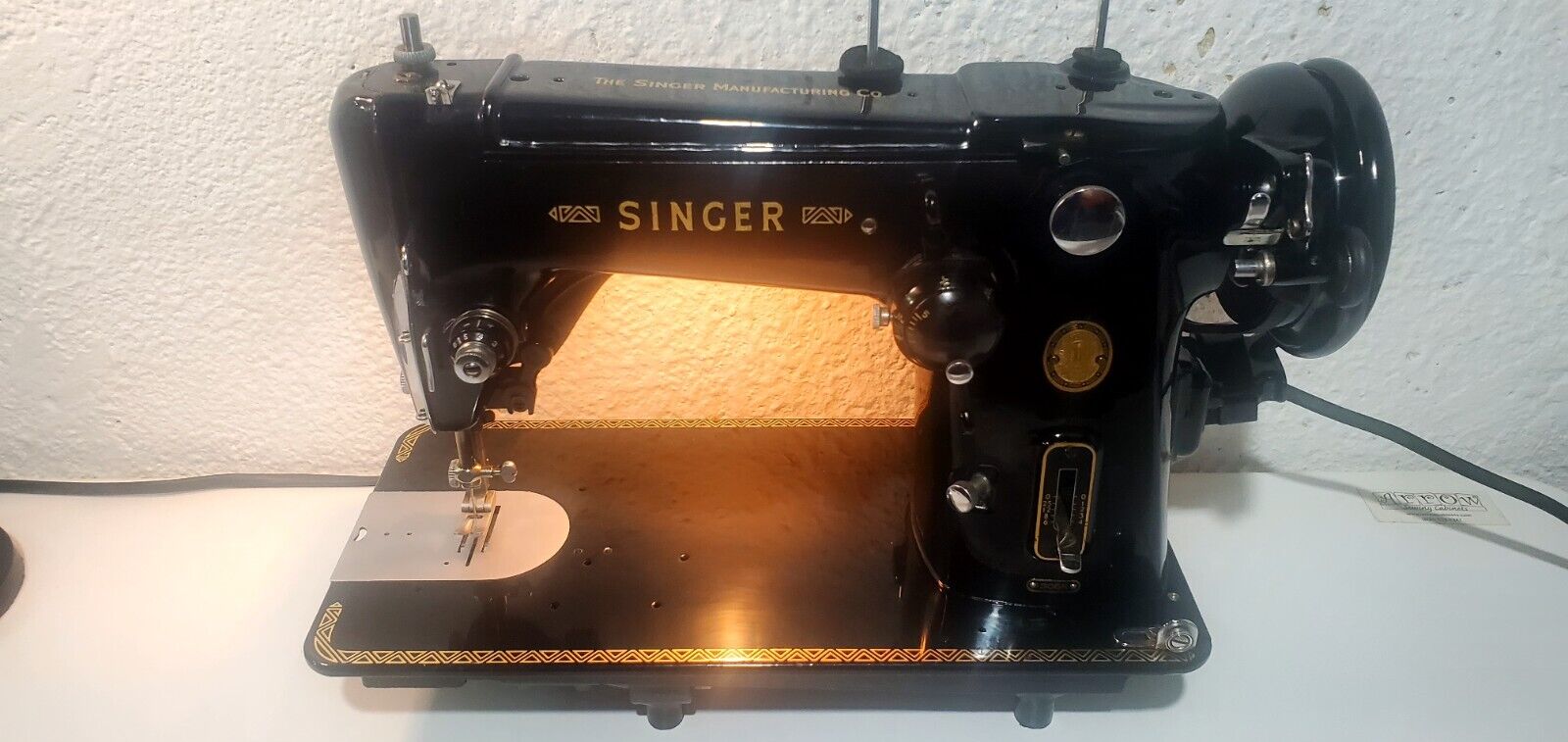 Excellent 1954 Vintage Singer 306K Sewing Machine Straight-ZigZag Fully Tested 