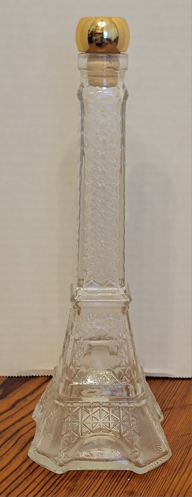 EIFFEL TOWER Vintage French Glass Bottle Novelty Glass Bottle Collectible Glass
