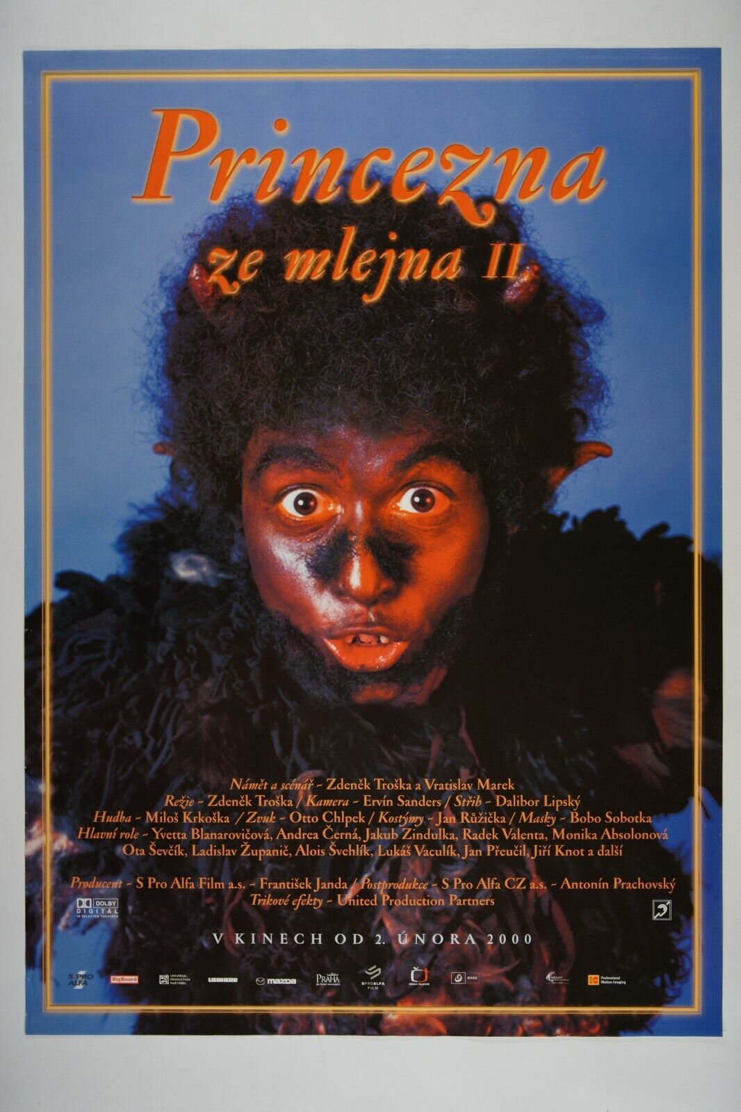 PRINCEZNA ZE MLEJNA 2 / THE WATERMILL PRINCESS 2 23x33 Czech movie poster 2000