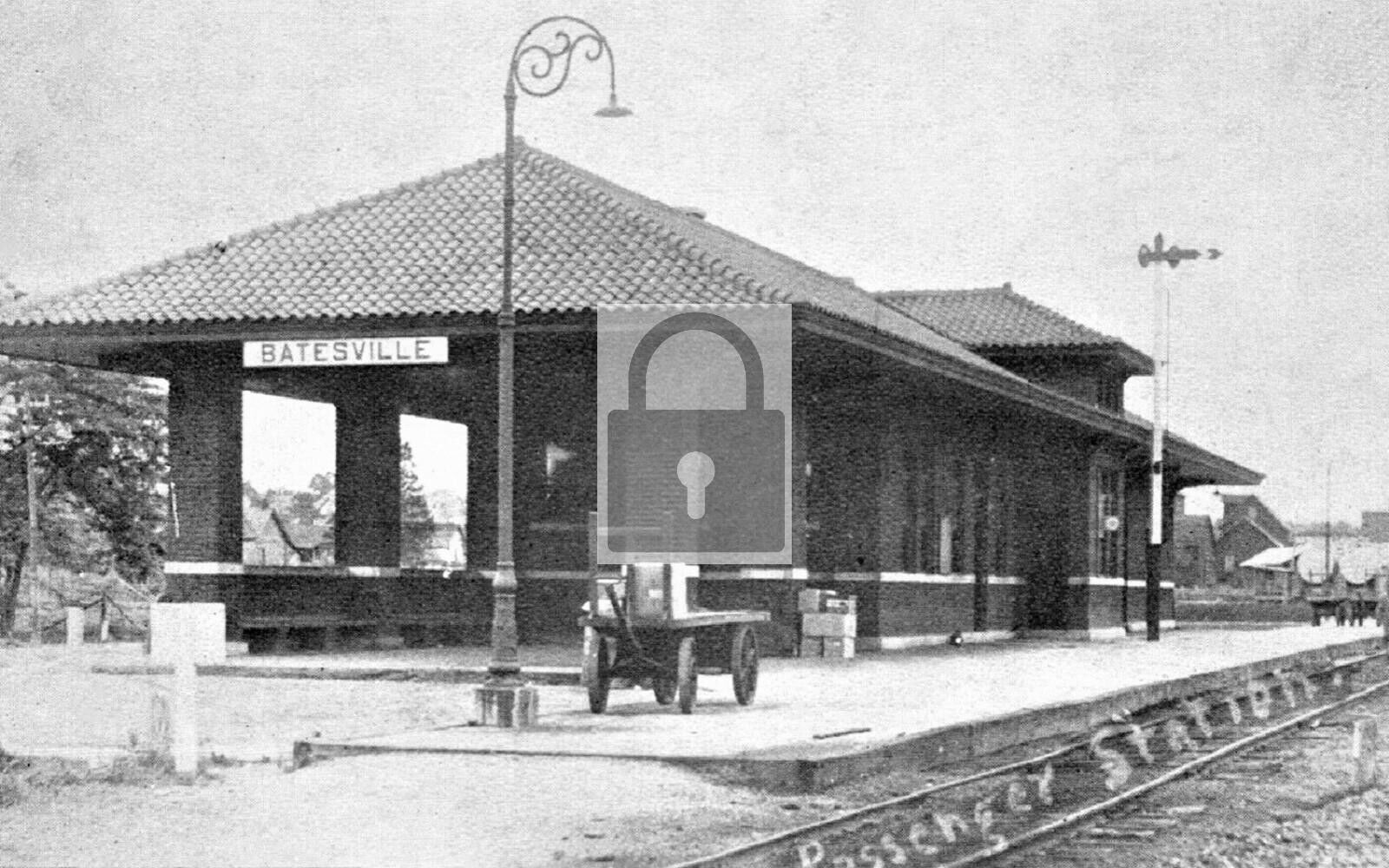 Railroad Train Station Depot Batesville Arkansas AR Reprint Postcard