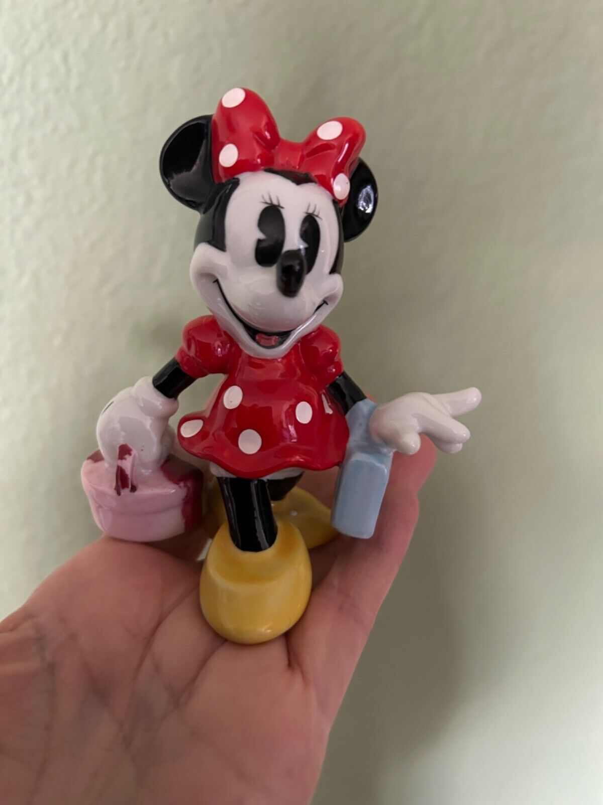 Vintage Miniture Mini Mouse porcelain Disney Figure