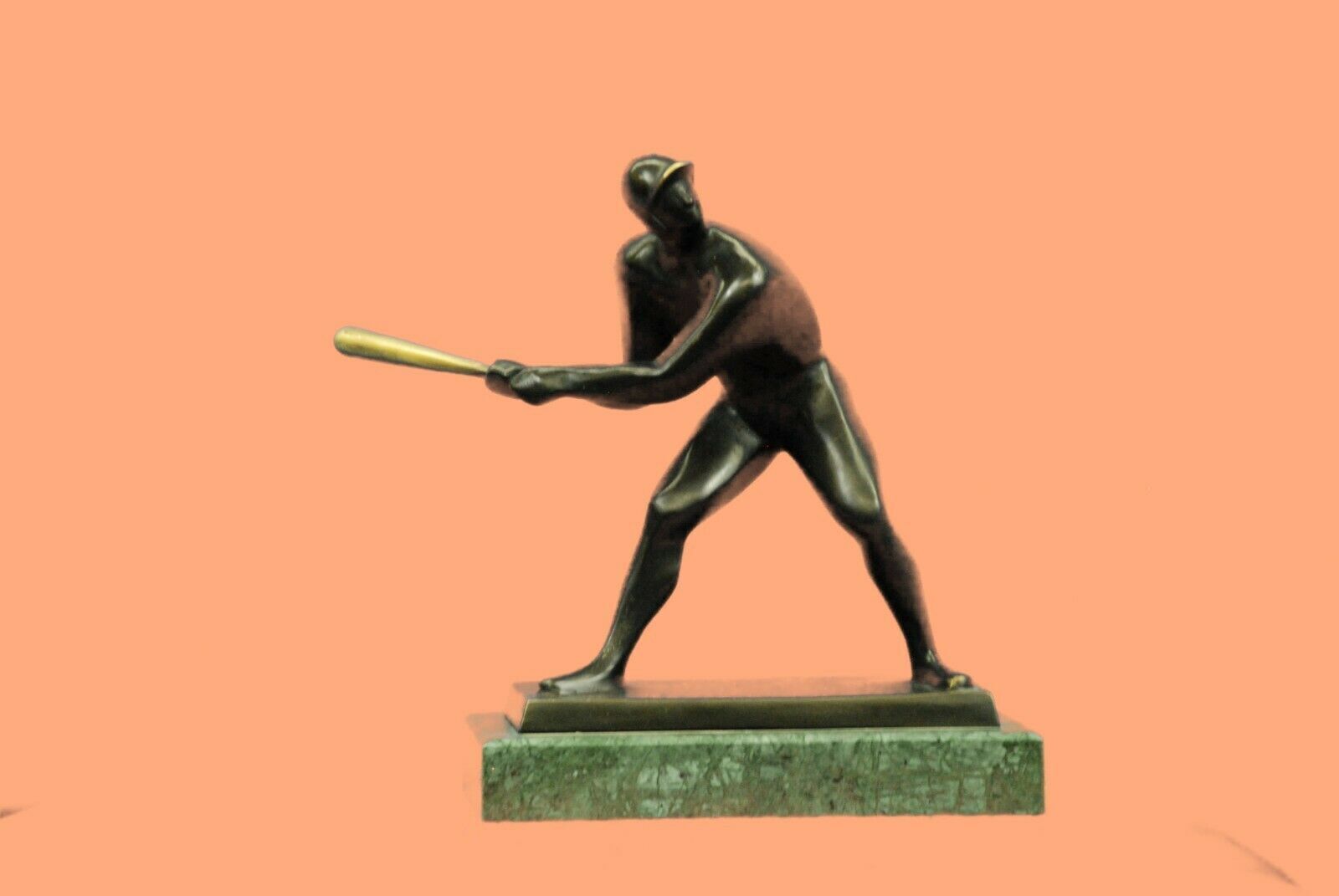 Bronze Sculpture Museum Quality Classic Baseball Player Sport Trophy Statue Art