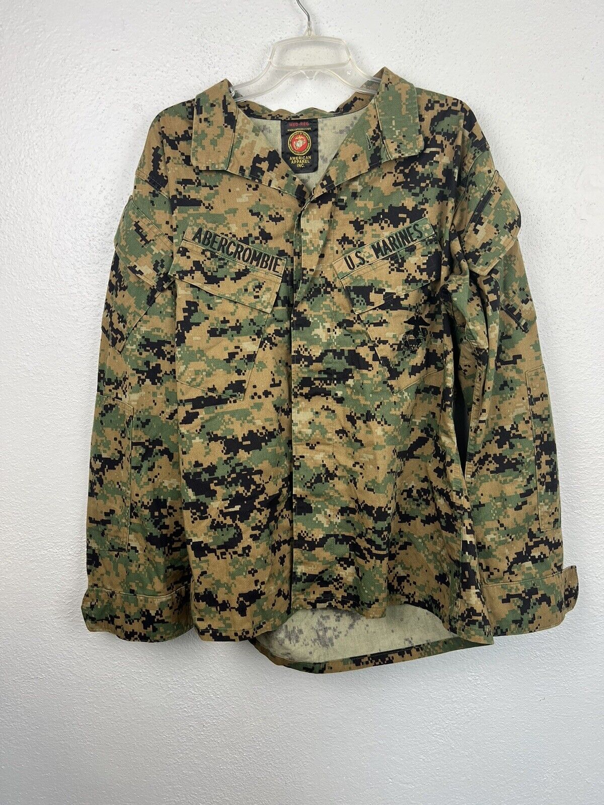 USMC MARPAT Digital Green Camouflage Woodland Blouse Jacket Medium Regular