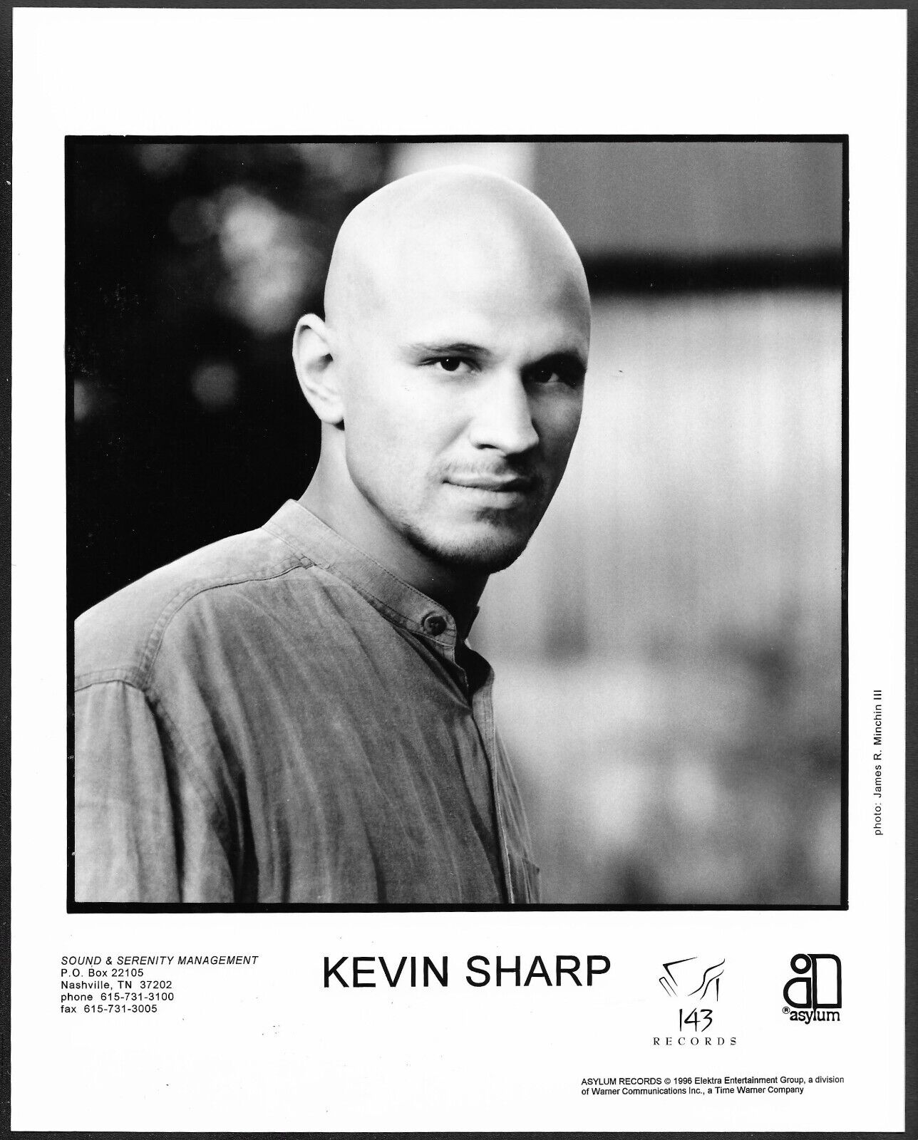 Kevin Sharp Country Music Original 1990s Asylum Records Promo Photo