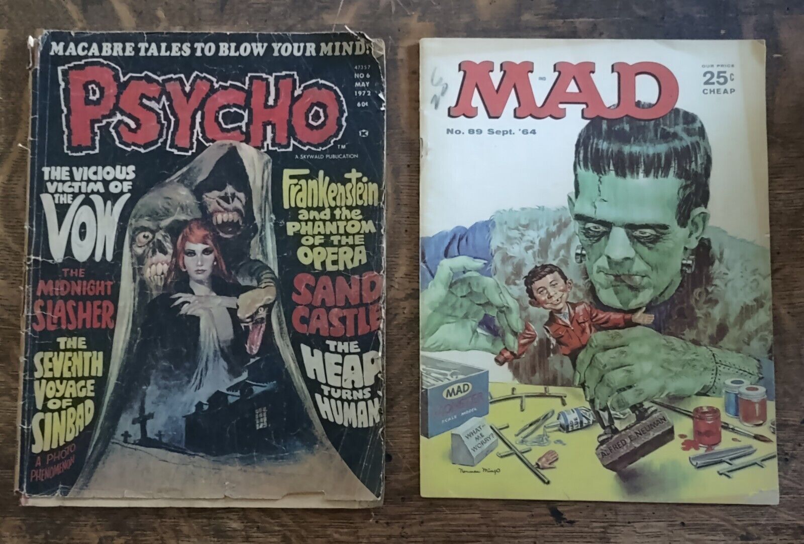 Vintage Psycho #6 and Mad Magazine