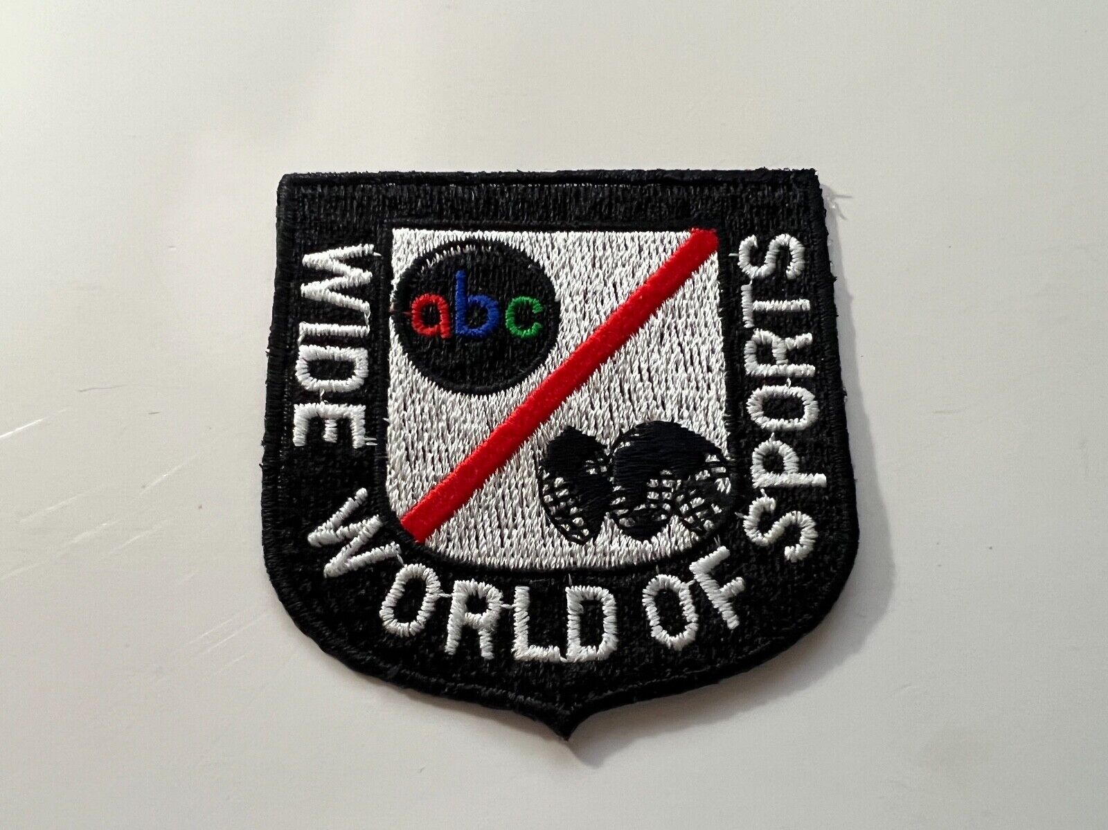 Nice ABC WIDE WORLD Of SPORTS Employee Iron-On Patch.MINT.Fast Shipping.