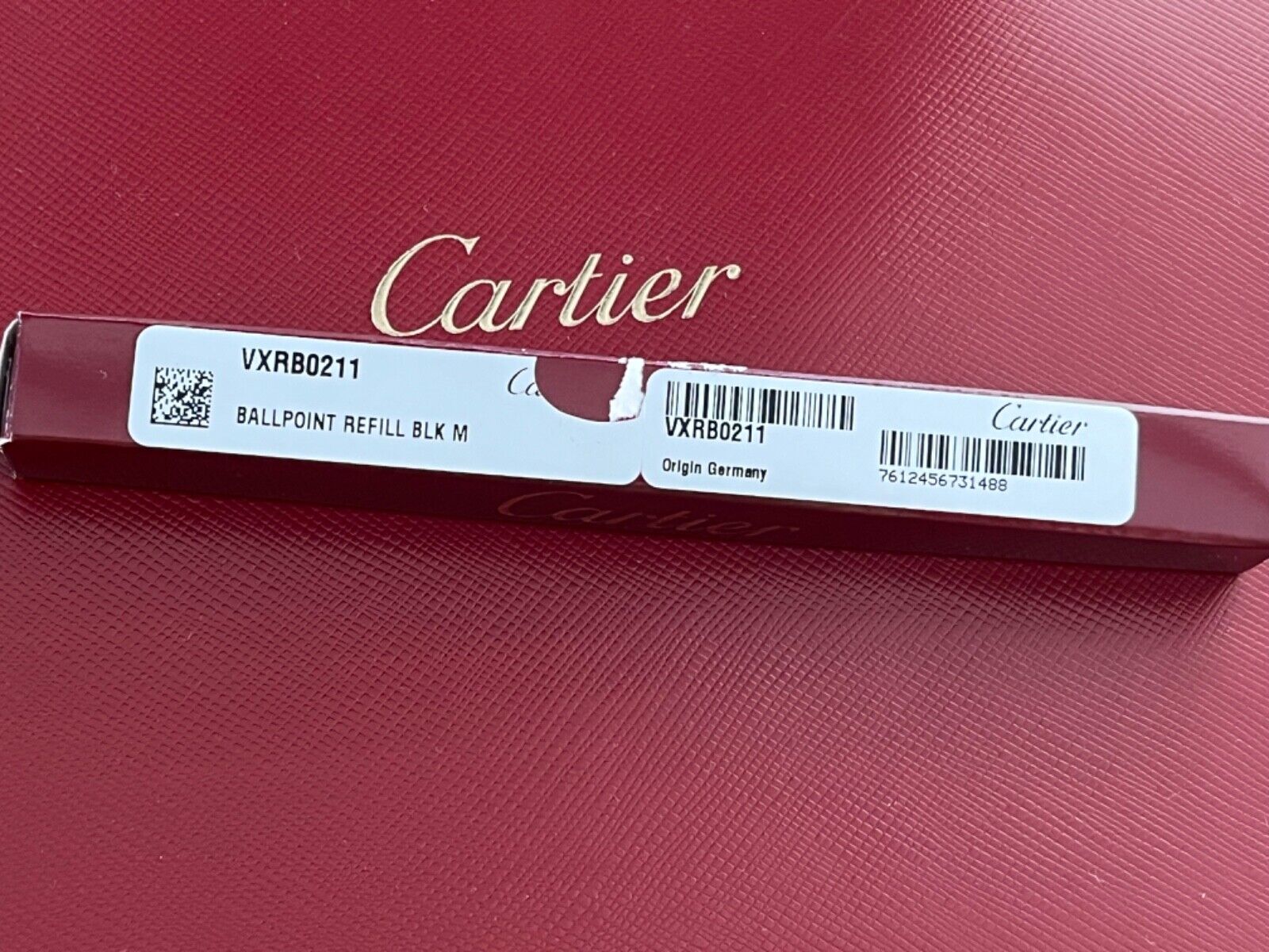 Cartier Ballpoint Pen Replacement Refill VXRB0211 Must Panthere Vendome Trinity