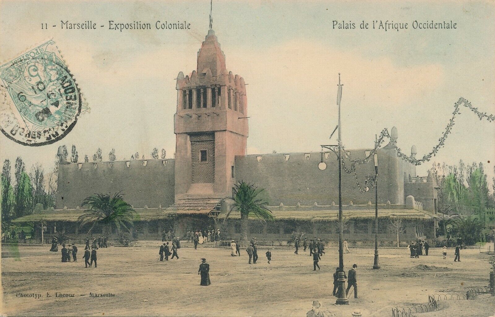 1906 Marseille Exposition Coloniale Palais de l’Afrique Occidentale