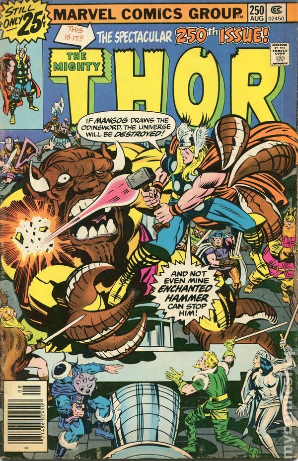 Thor #250 VG 1976 Stock Image Low Grade