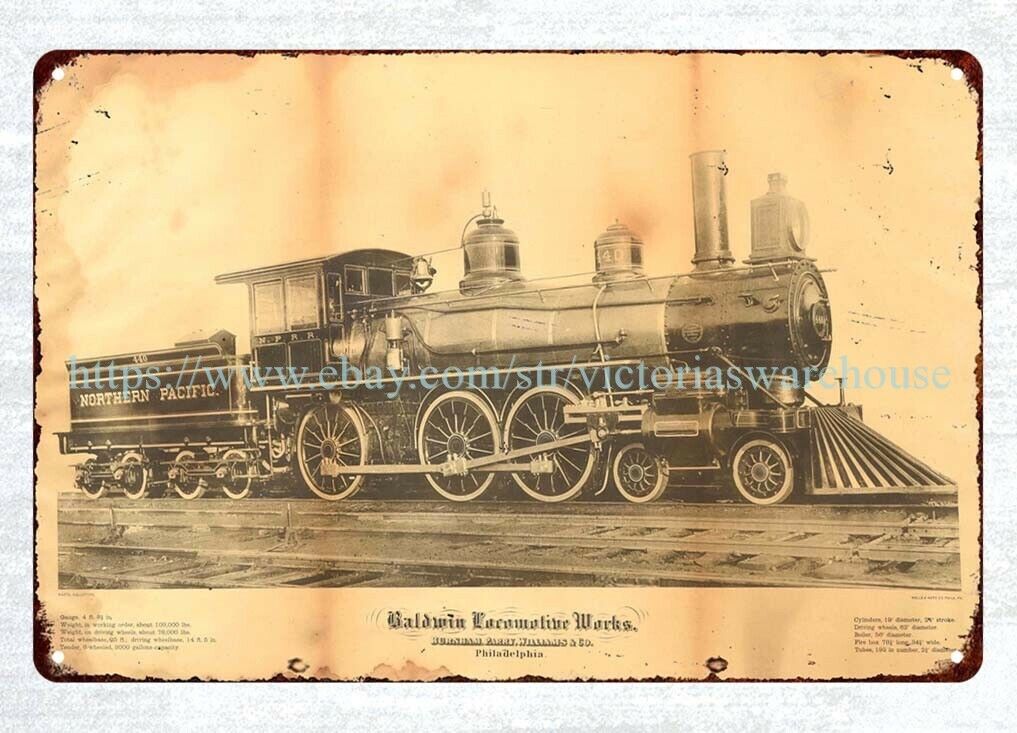 1909 Northern Pacific Railroad Baldwin Locomotive Works Philadelphia