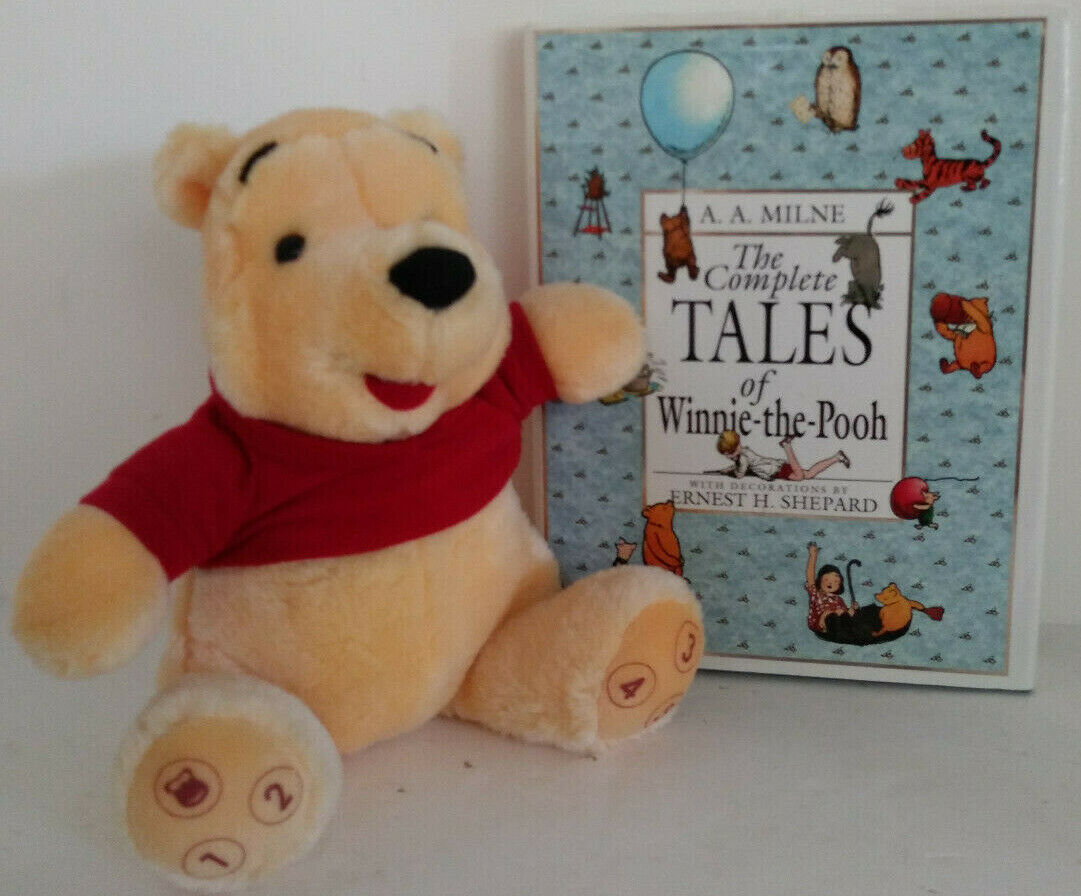 Winnie the Pooh Talking Bear w/ Book Learning Reading Numbers Disney Christmas 