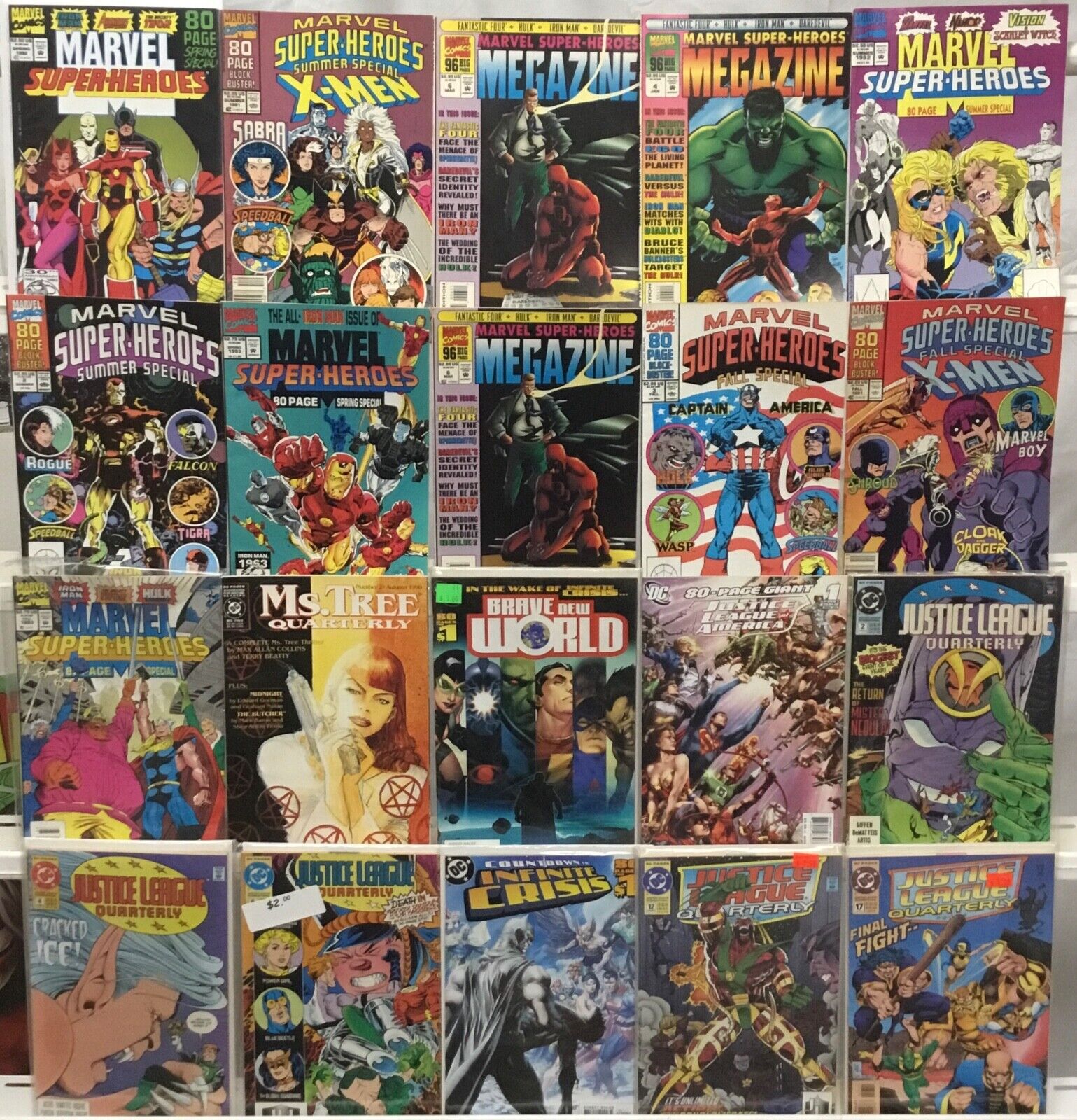 DC Comics / Marvel Comics - 80-100 Pg Giant Comic Book Lot of 20 Issues