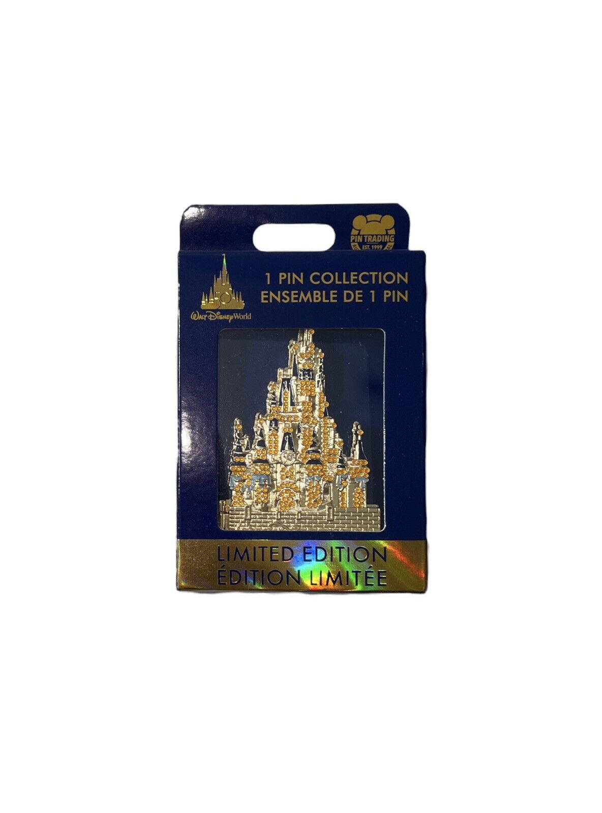 Disney Parks 50th Anniversary Cinderella\'s Castle Limited Edition Jumbo Pin