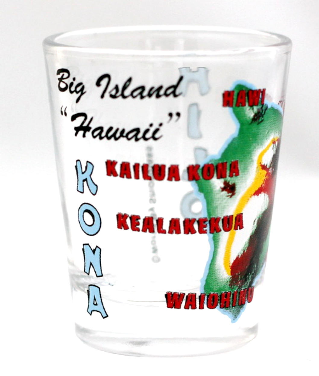 HAWAII BIG ISLAND SHOT GLASS SHOTGLASS