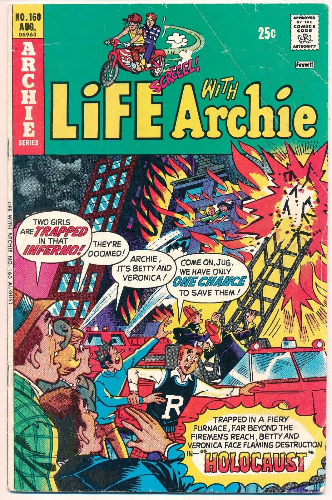 Life With Archie #160 Comic Book, Archie Series, 1975