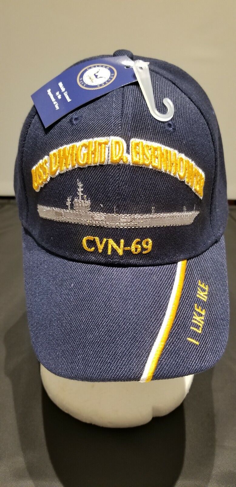 USS DWIGHT D. EISENHOWER CV-69 US NAVY SHIP HAT OFFICIALLY LICENSED BASEBALL CAP