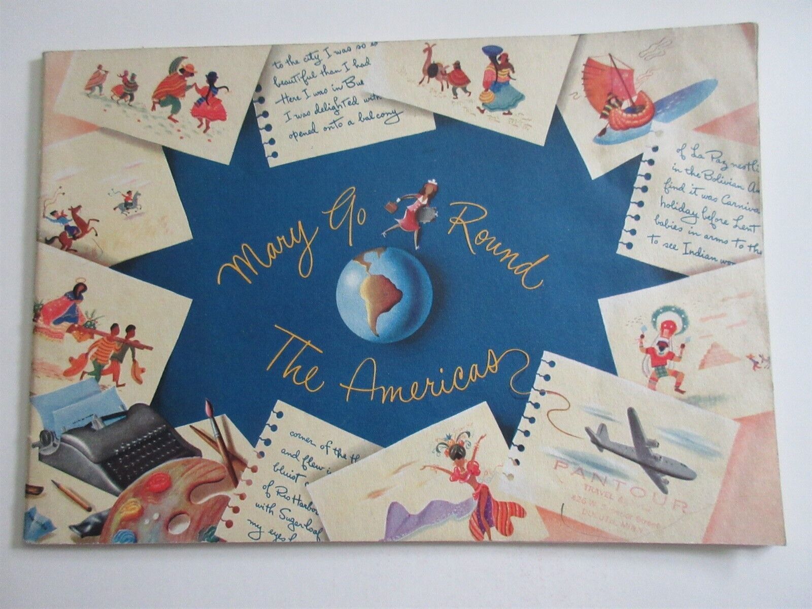 1947 Panagra Pan American Grace Airways Mary Go Round The Americas booklet