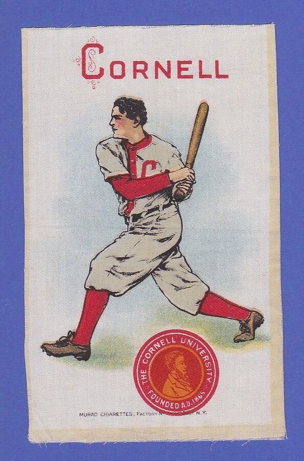 c1910s S22 tobacco silk CORNELL UNIVERSITY Baseball Batter