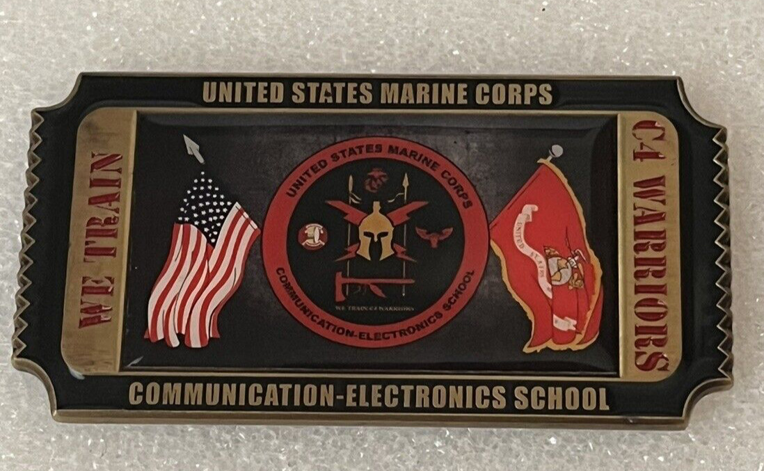 USMC Communications Electronics School Marine Corps Challenge Coin