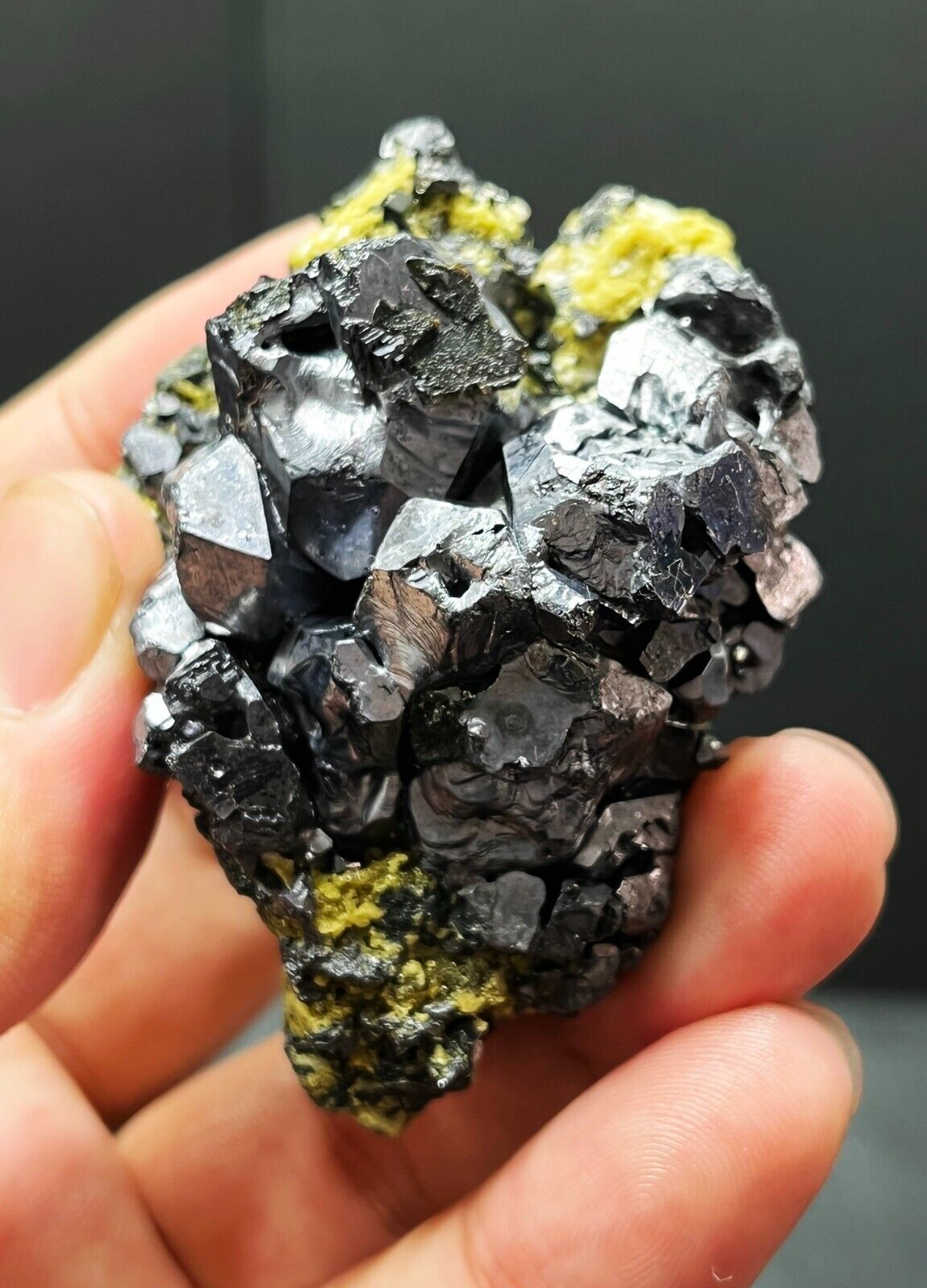216g Natural Rare Shining Silver Arsenopyrite And Pyromorphite Mineral Specimen