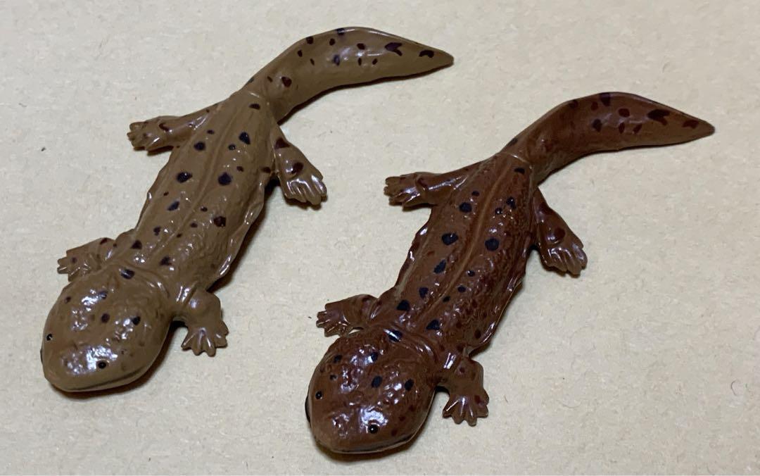 Kaiyodo Chocolate Egg First Edition Giant Salamander Different Colors Set Of 2