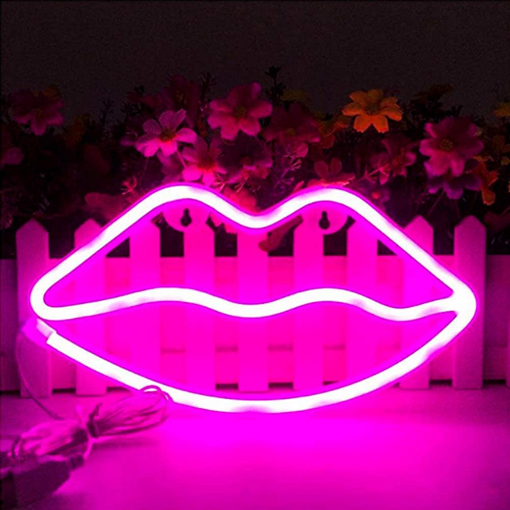 Mortime Cute Neon Signs, LED Neon Light for Party Supplies, Girls Room Decoratio