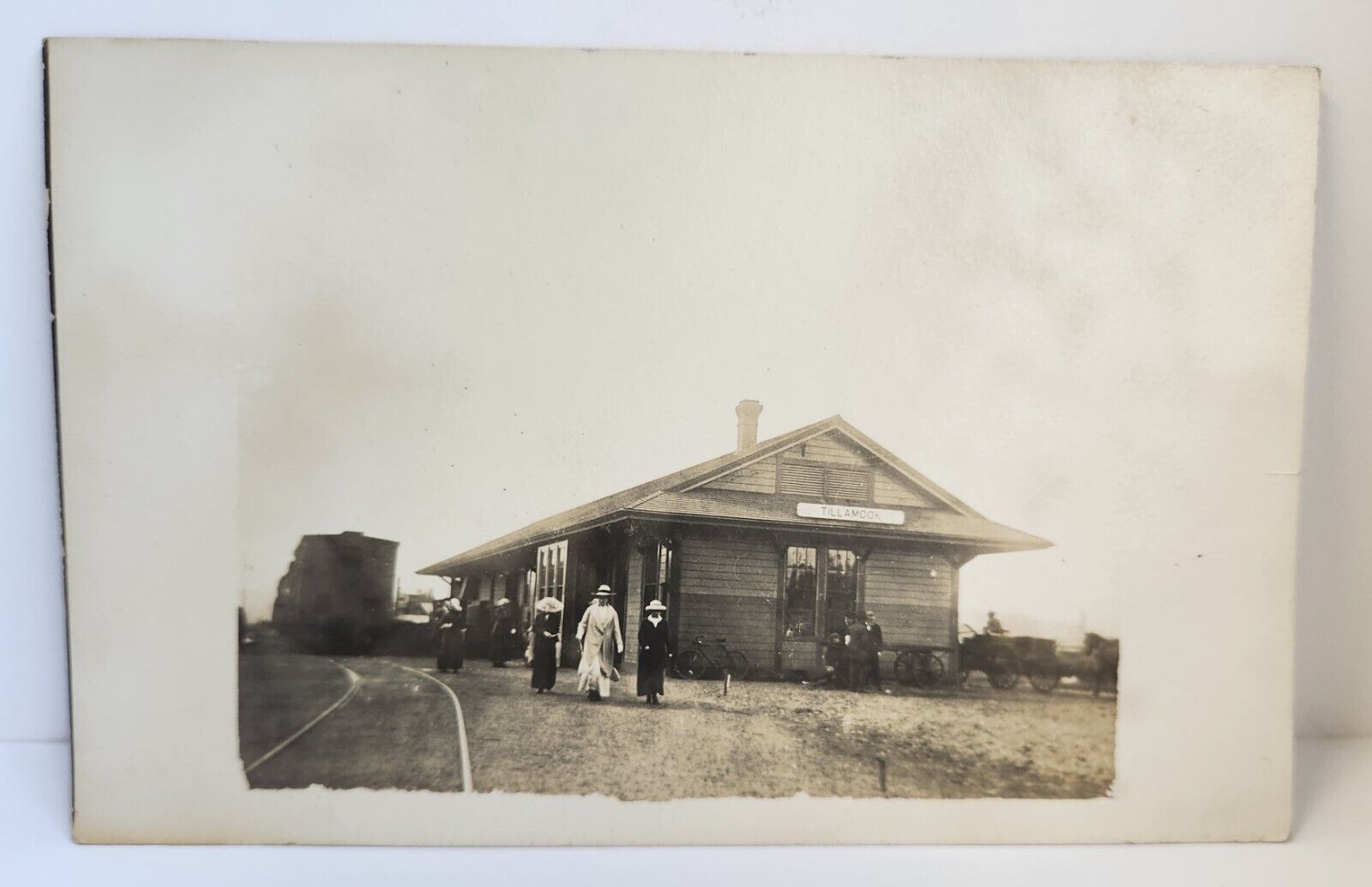 RPPC Tillamook Oregon Railroad Depot About 1915 Al Schloth Rockaway Oreg Wrote