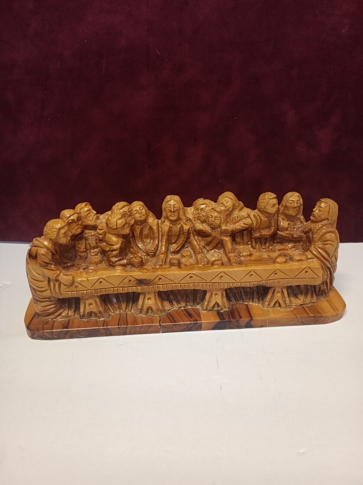 The Last Supper Hand Craved Wood Sculpture 11\