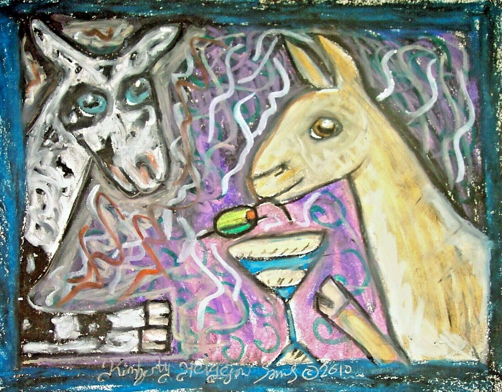Nigerian Dwarf Dairy Goat - 5x7 Art Print - Wall Décor - Signed by Artist KSams 
